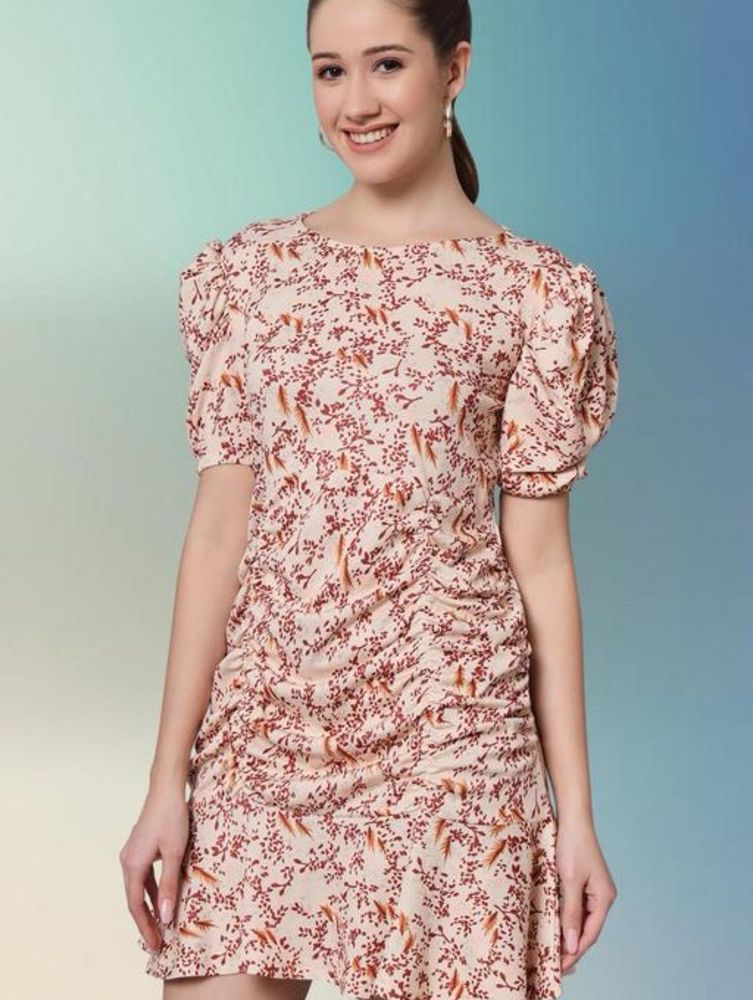 Floral Print Mini Dress
