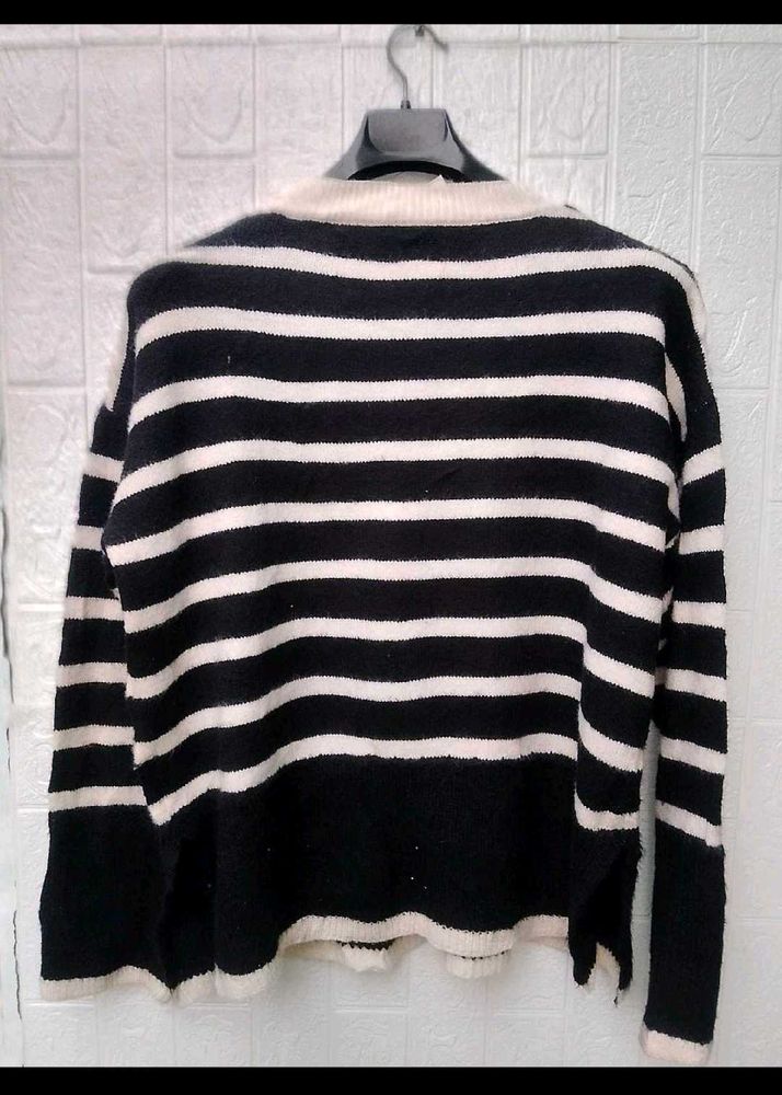Striped Knit Cardigan