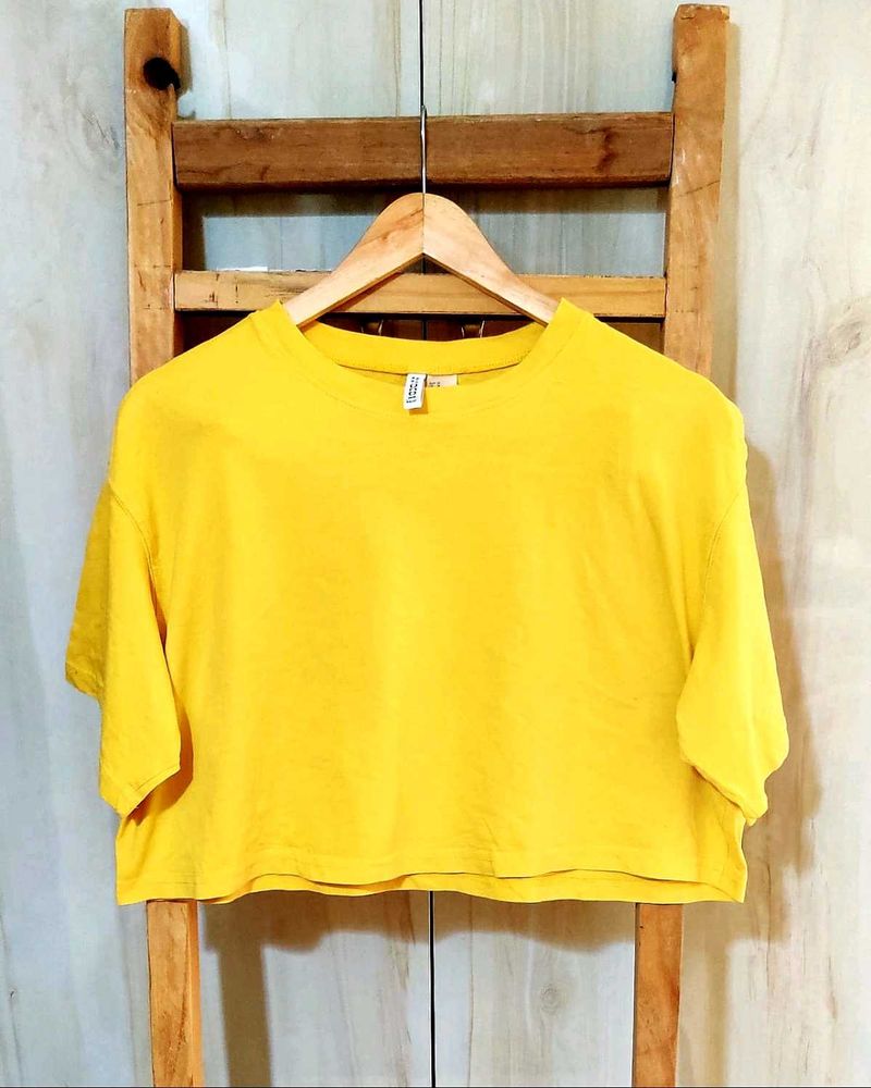 Cotton Yellow Top H&amp;M Size-42