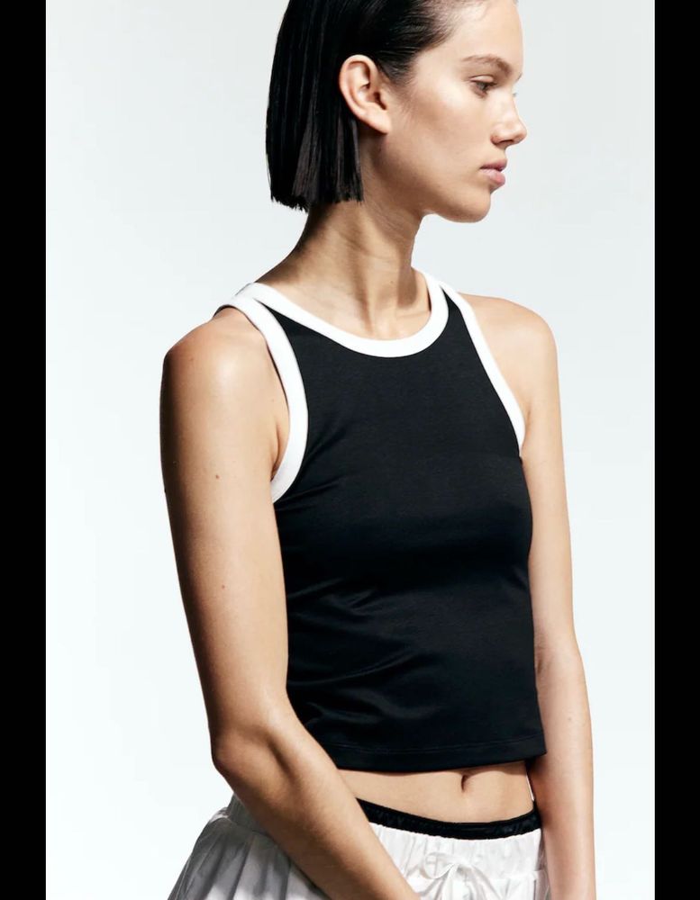 H&amp;M White Detail Top