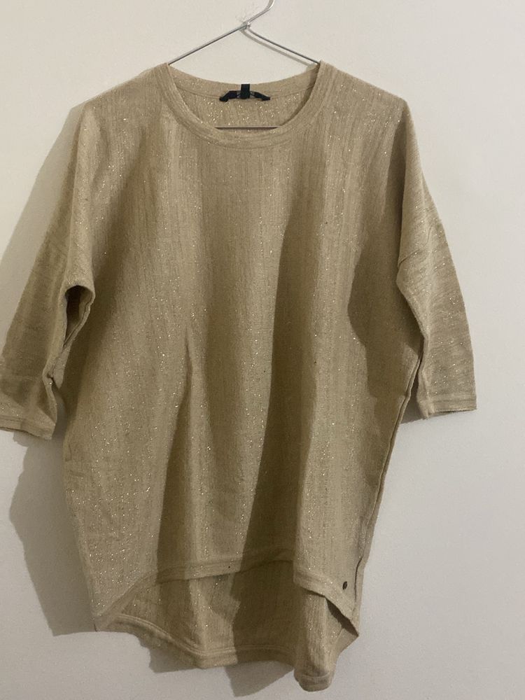 Golden Loose Fit Top