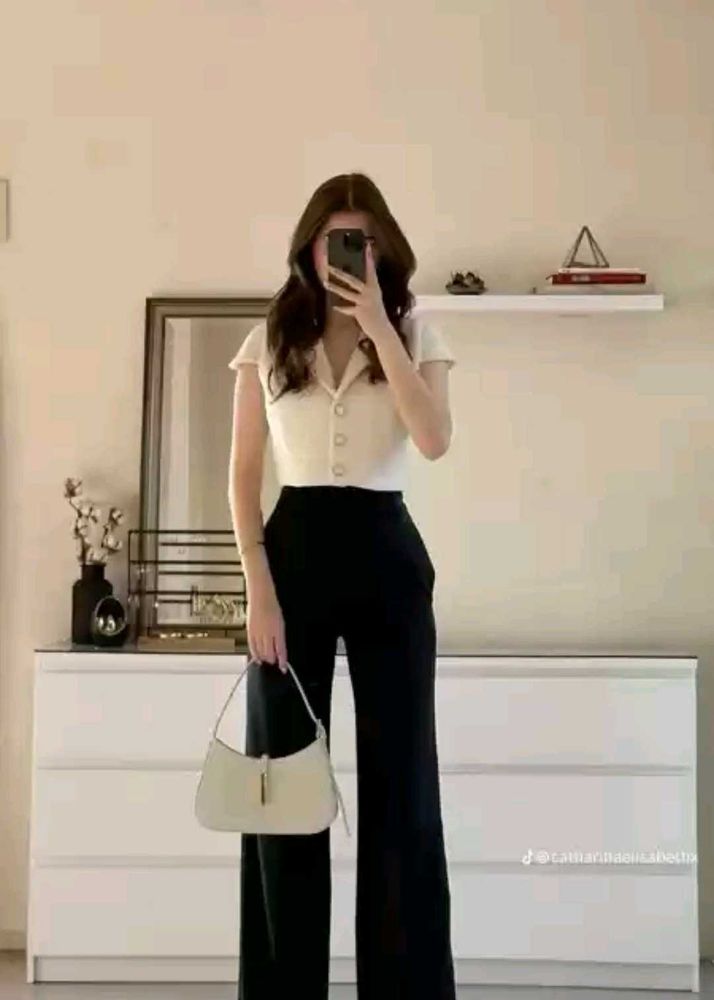 Black Wide Leg Trousers