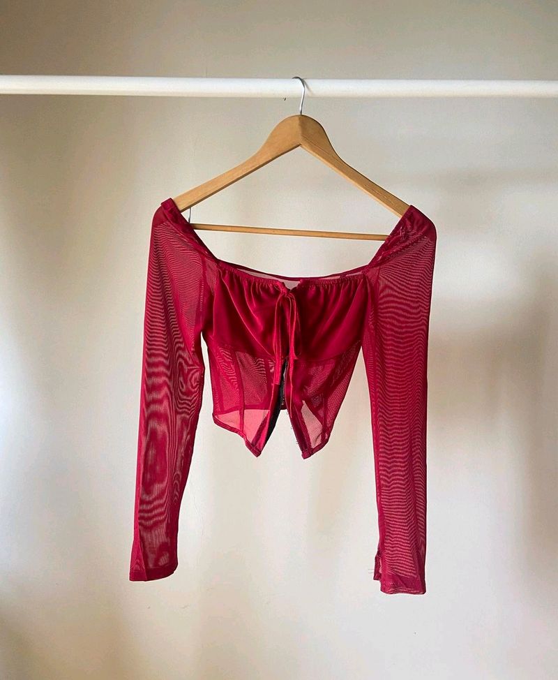 Red Corset Top