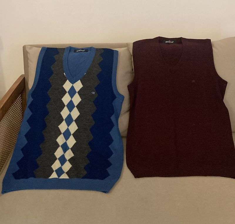 Two Sleeveless Sweaters