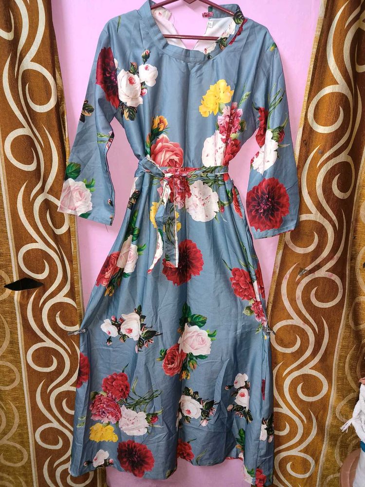 Floral Print Maxi Dress