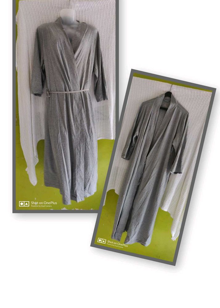 Grey Wrap Dress/Robe/Lounge Wear