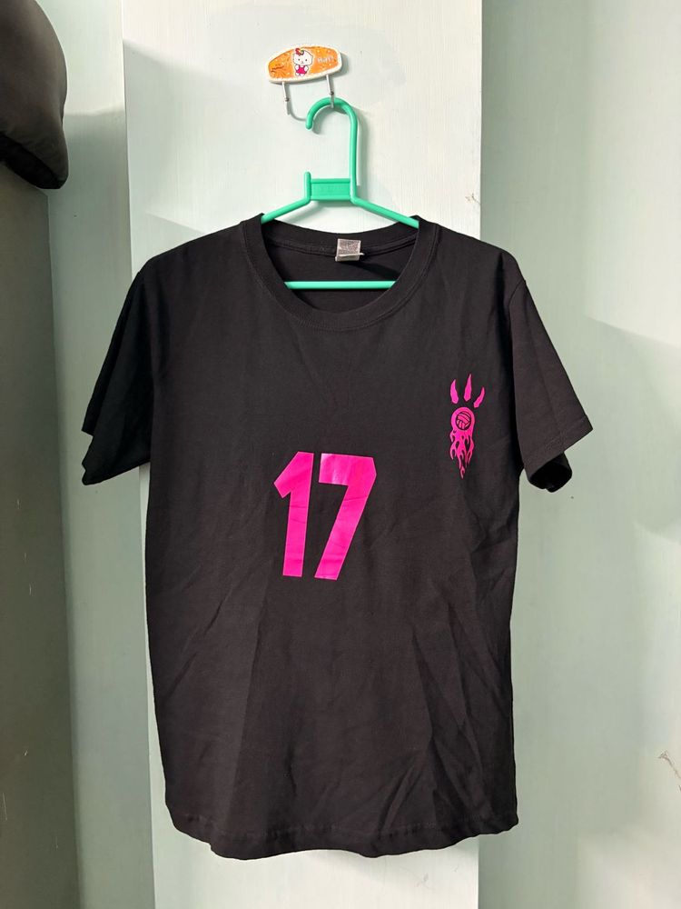 Black T-Shirt with Print
