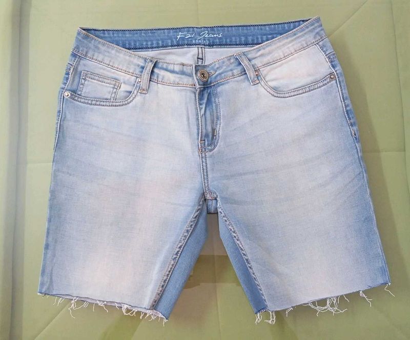 Denim Shorts One Time Used 30