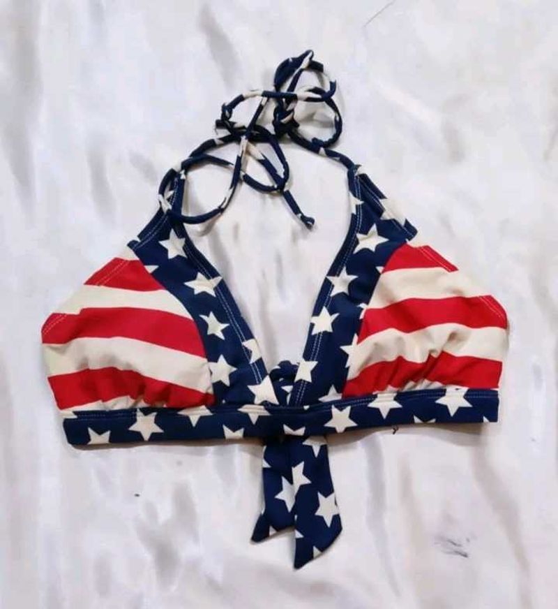 American Flag Bikini Top