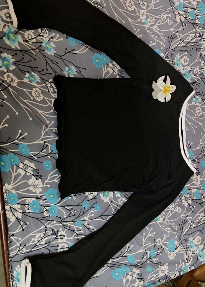 Black Long Sleeve Top