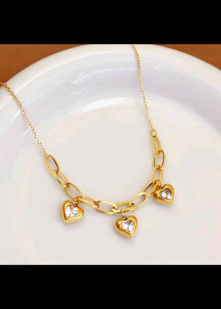 Heart Charm Chain Necklace