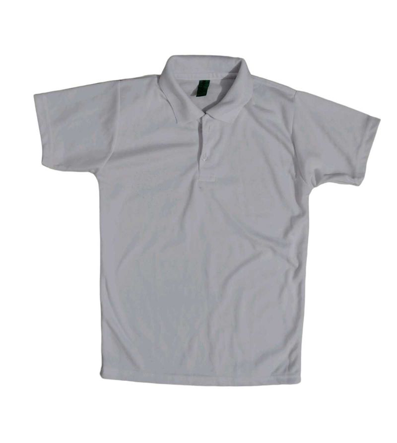 Classic White Polo Shirt - Versatile &amp; Comfy