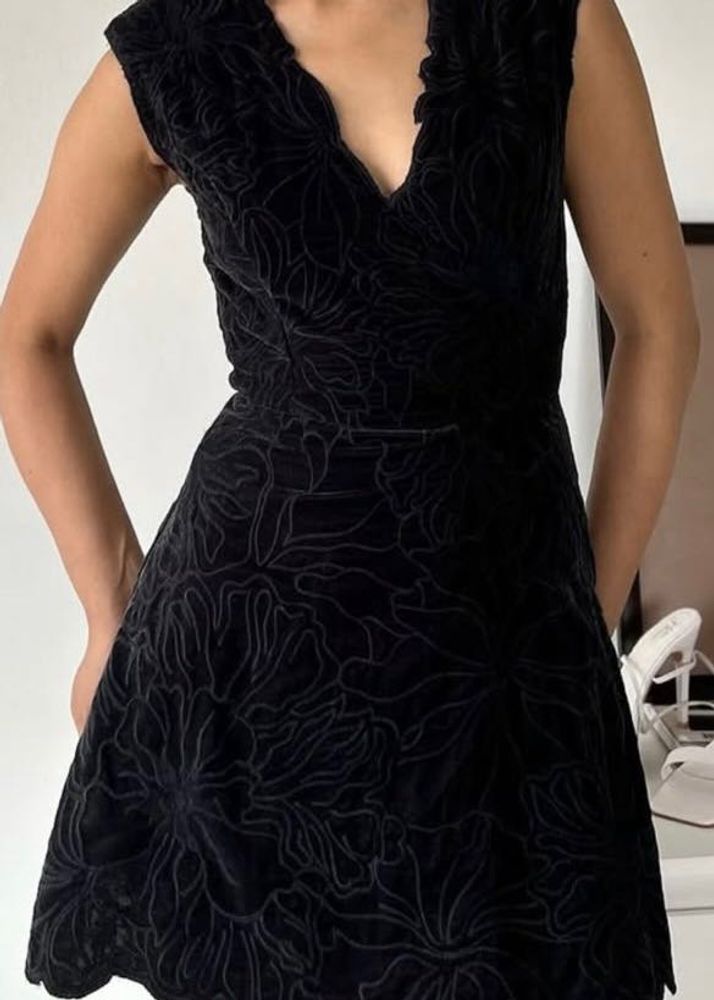 Floral Velvet Dress
