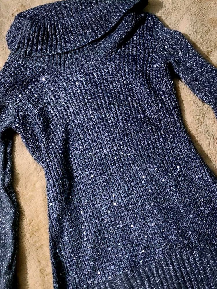 Sparkly Knit Mini Dress