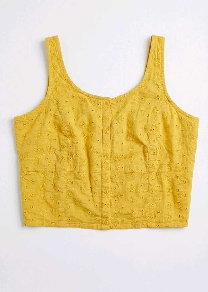 Mustard Crop Top