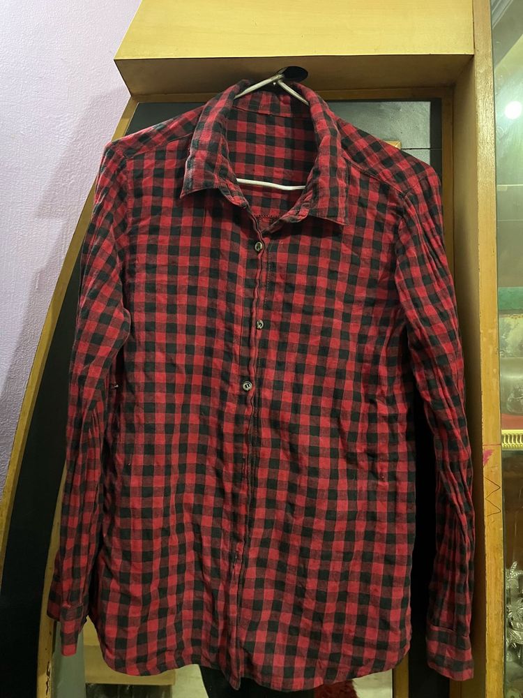 Black And Red Cheque Shirt🌶️❤️