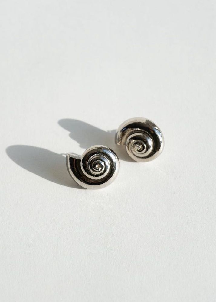 Spiral Silver Earrings