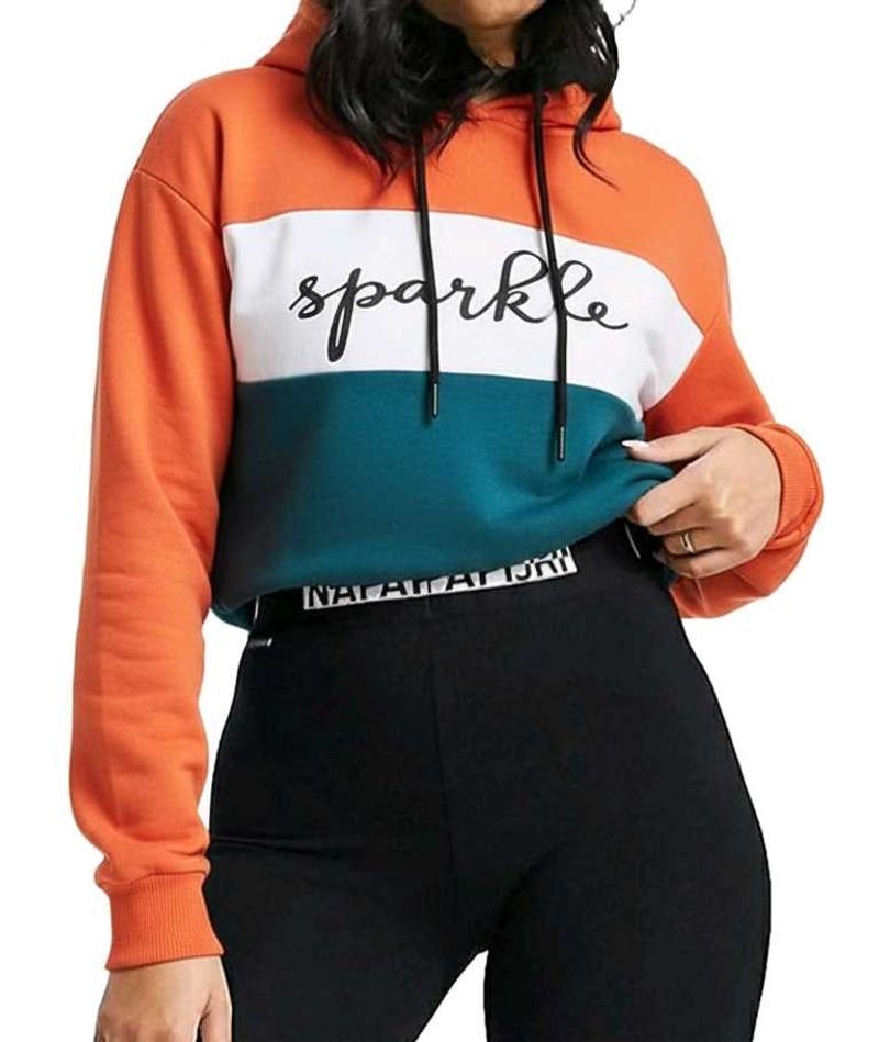 Colorblock Sparkle Hoodie