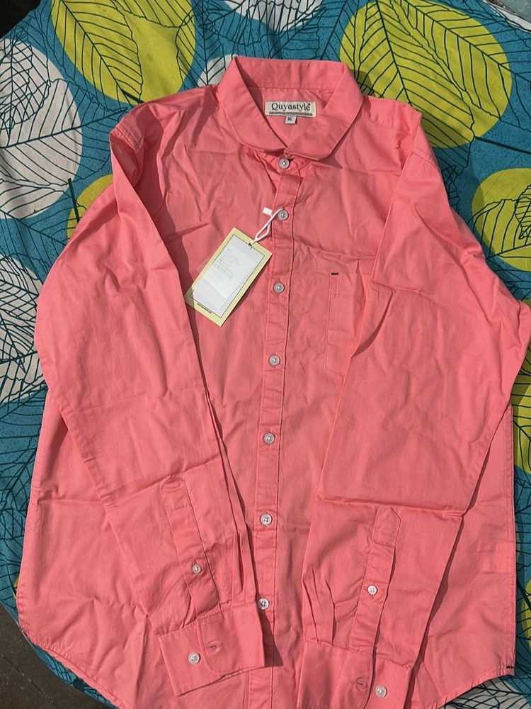 Pink Casual Shirt