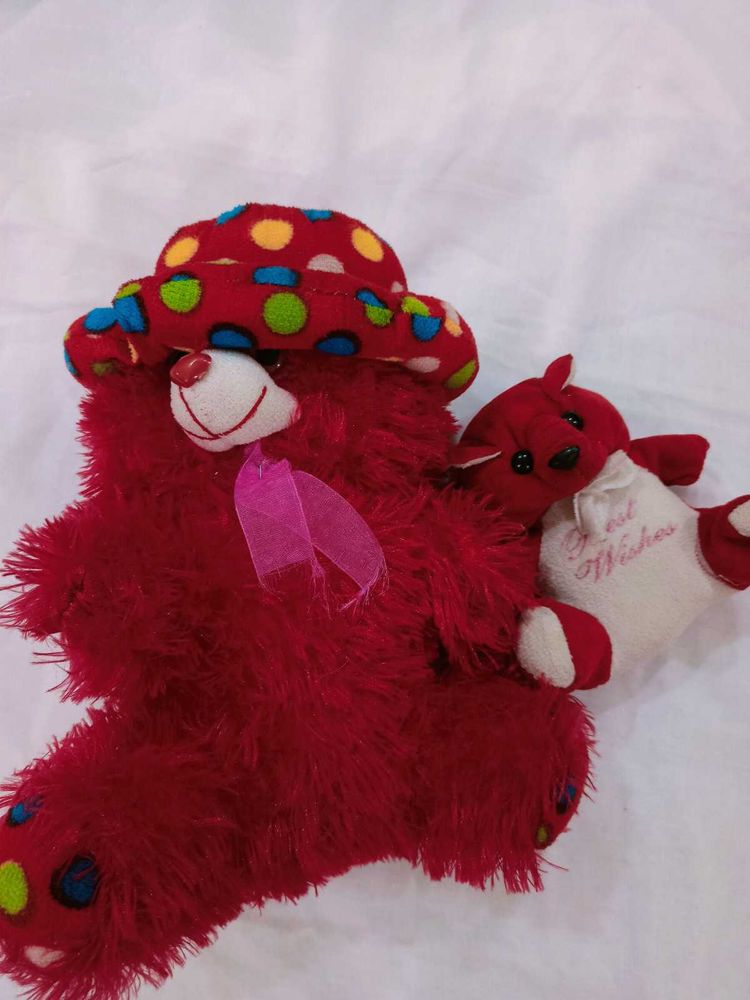 Soft Toy Teddy With Baby