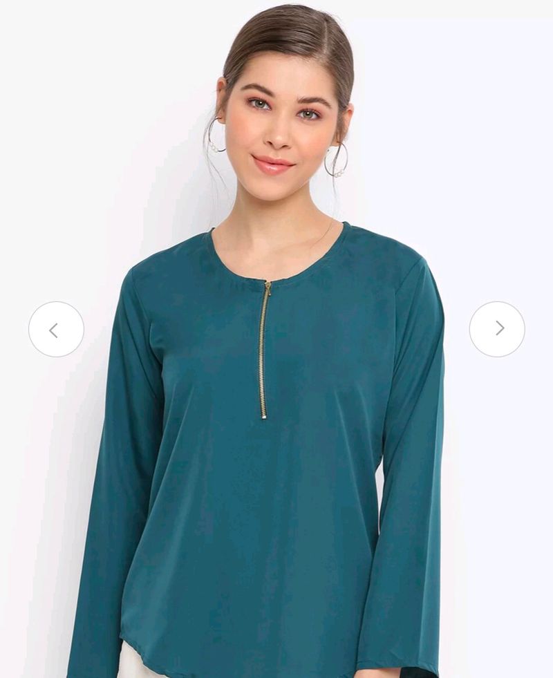 Mayra Green Fashion Top For Women