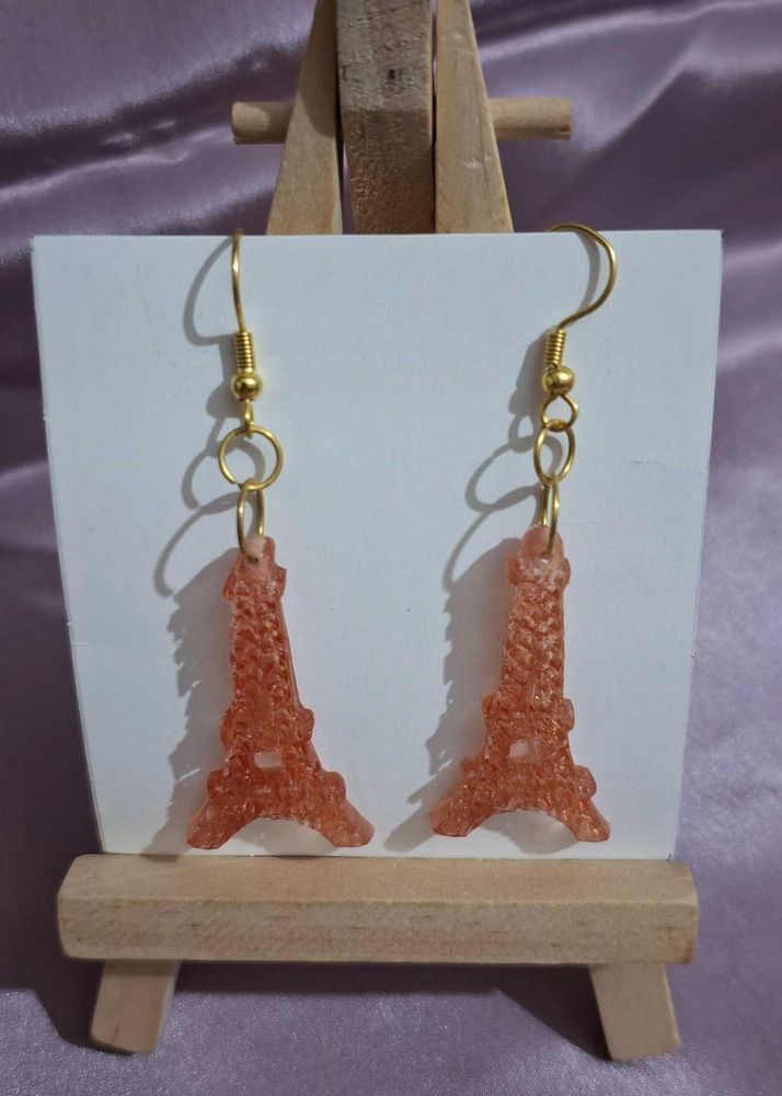 Eiffel Tower Handmade resin Earrings
