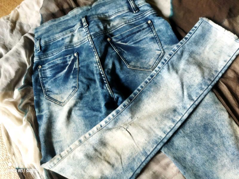 Acid Wash Denim Jeans