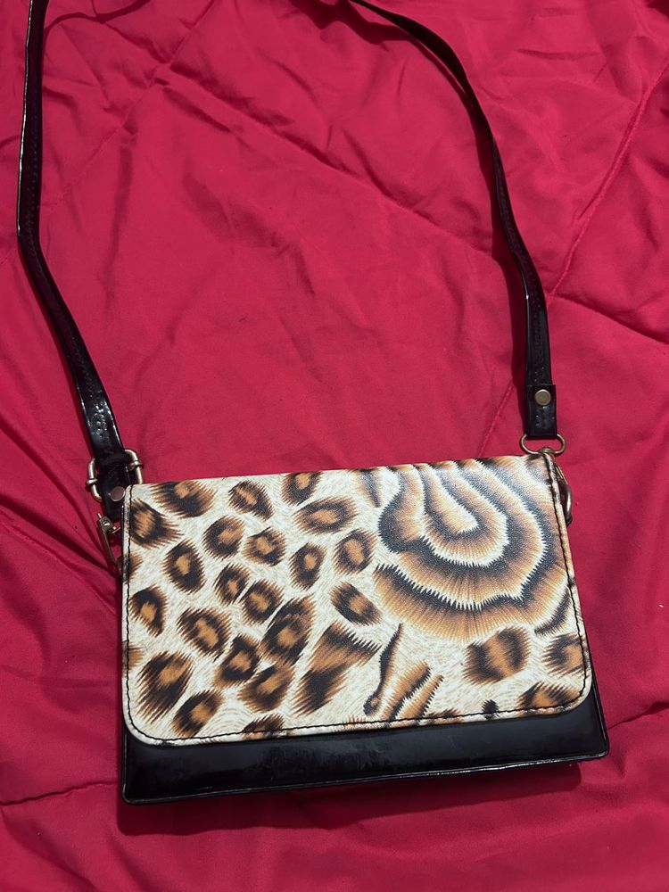 Leopard Print Crossbody Bag