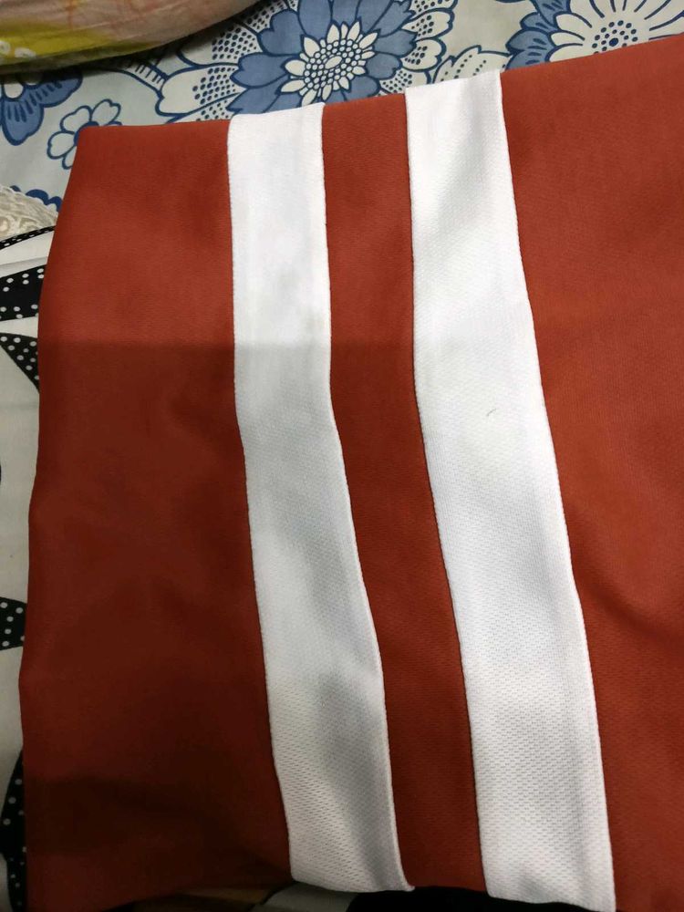 Brown&amp;White Half Hands T-Shirt In Good Condition