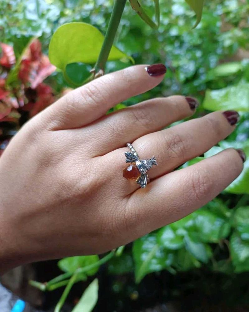 Dragonfly sliver Ring 925