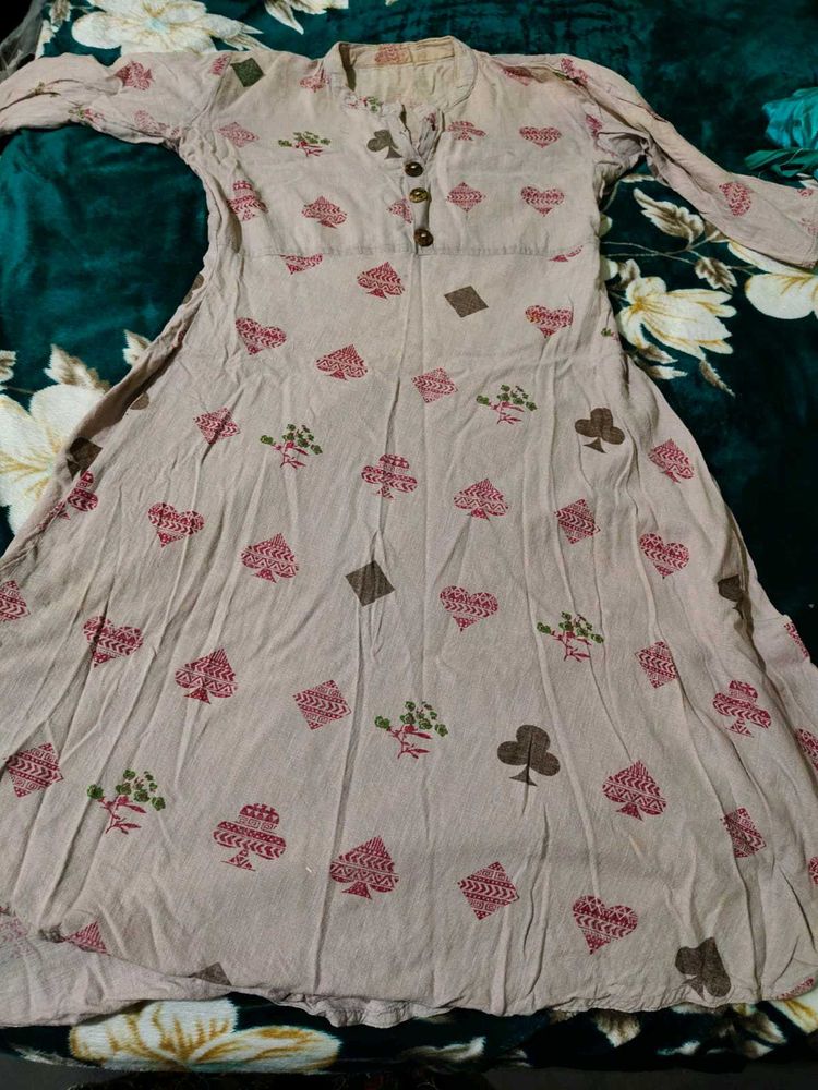 Patterned Casual Dress