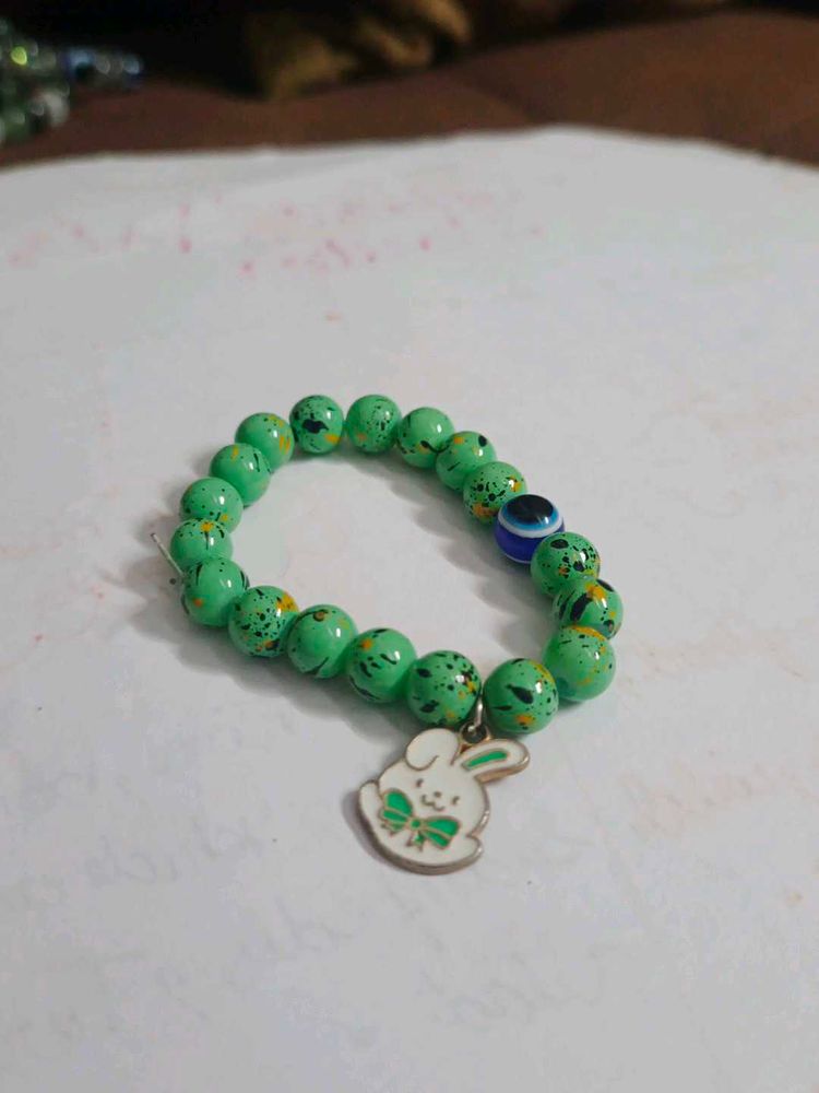 Green Beaded Bracelet