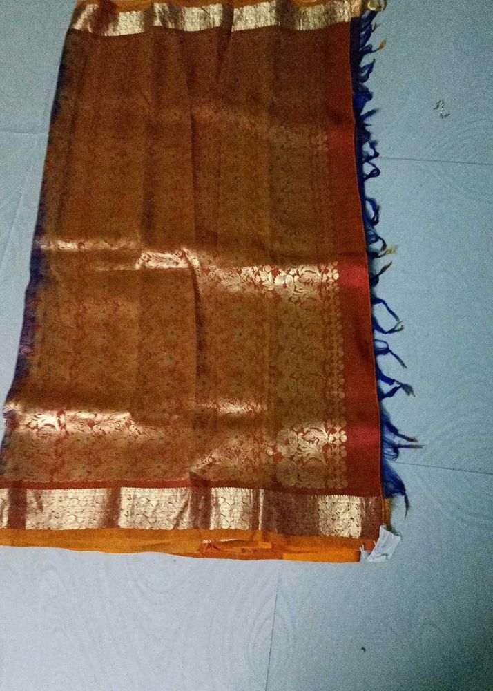 multi colour pure kanchi pattu saree