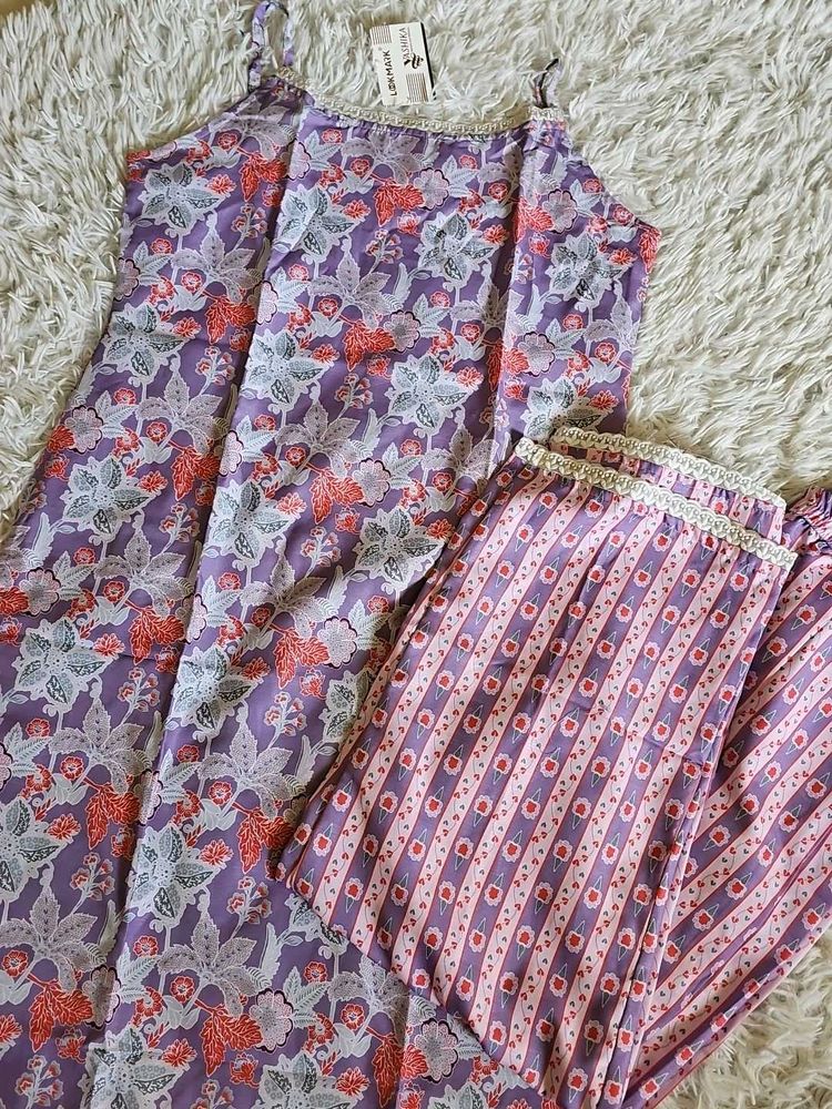 women&#39;s cotton blend kurta set