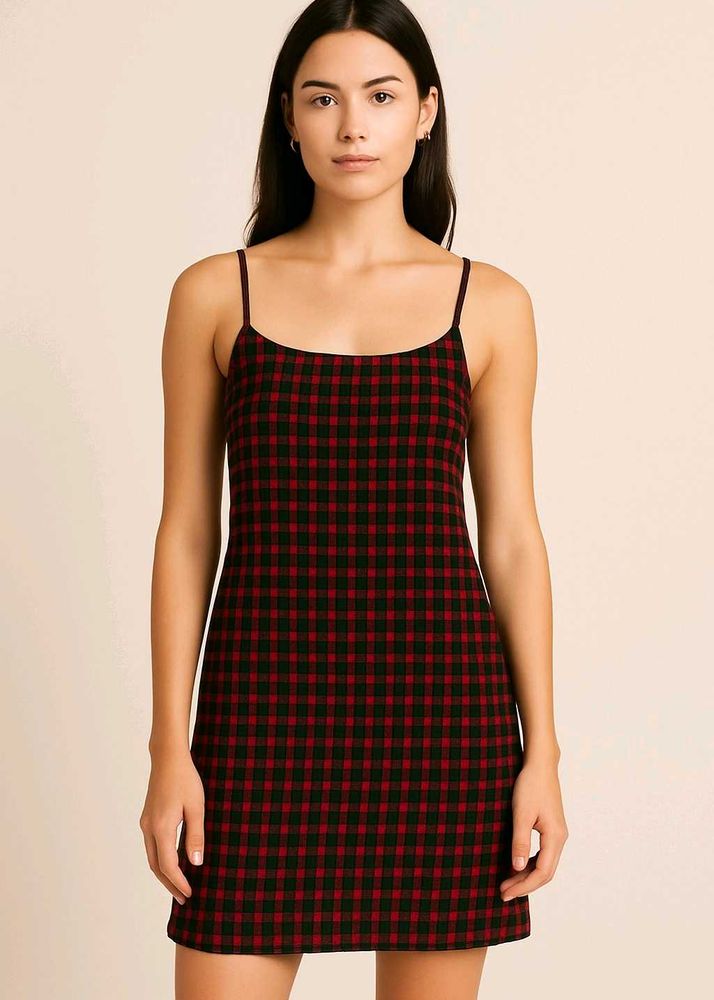 Plaid Mini Dress