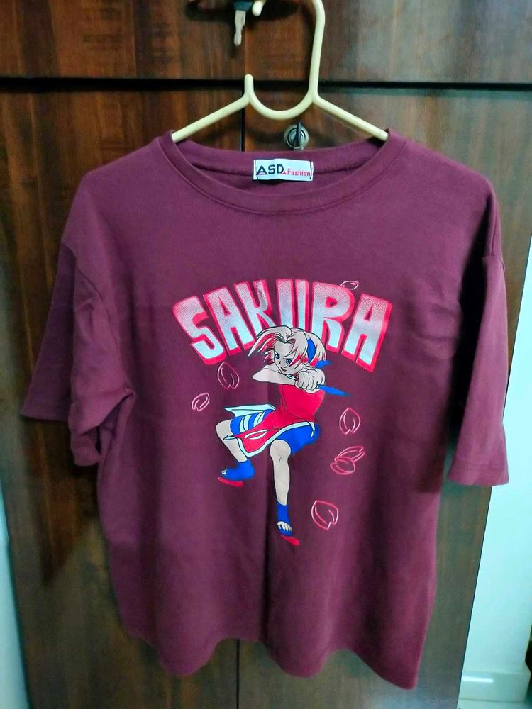 Sakura Anime Graphic Tee