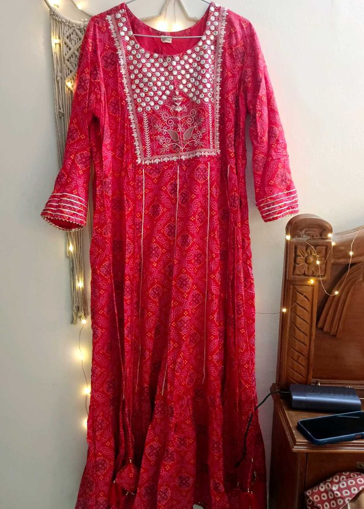 Partwear Ethnic Cotton Gown XXL