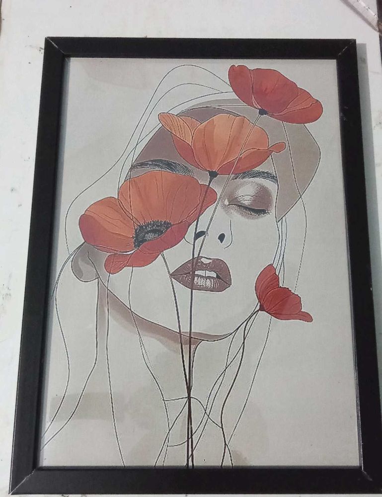 Floral Woman Framed Print