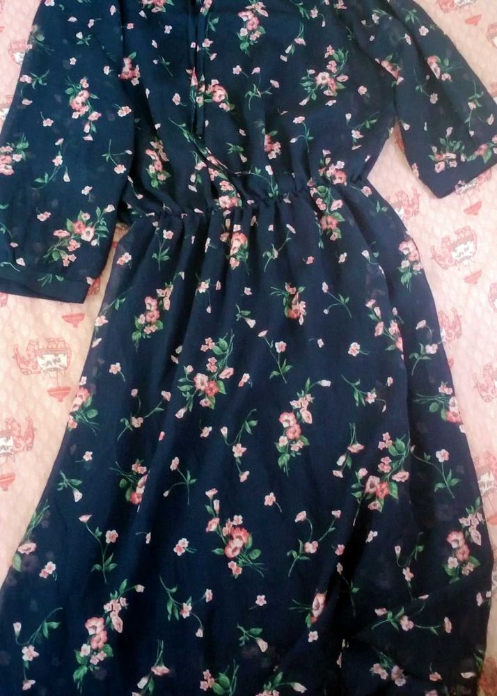 Floral Print Women Dress