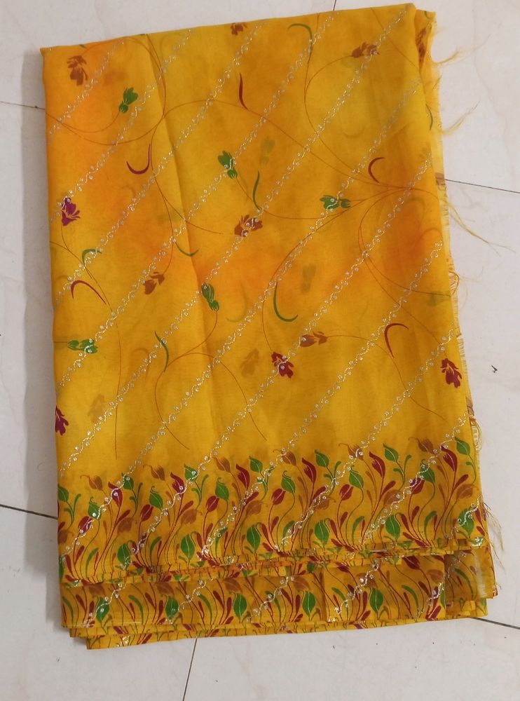 Beautiful Yellow Saree