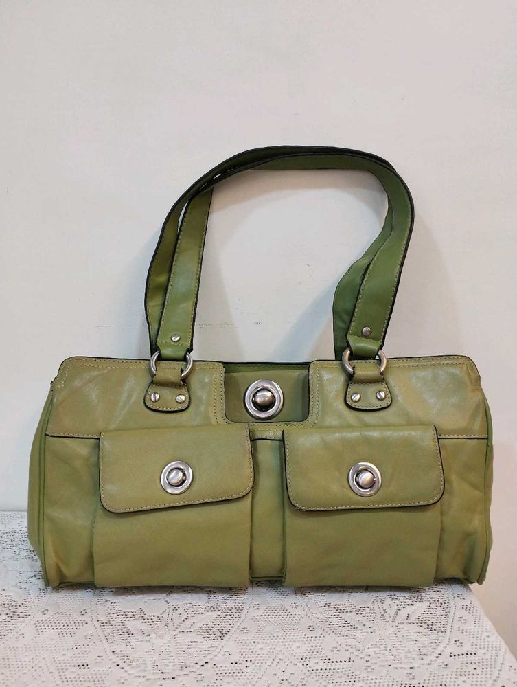 Green Leather Handbag