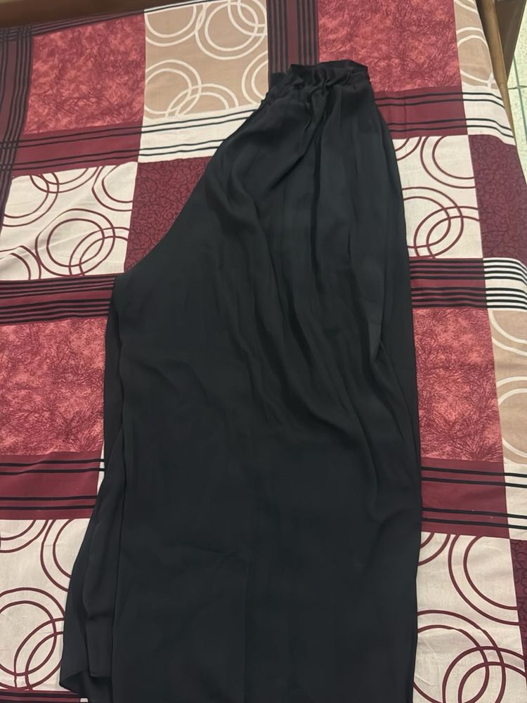 Black Pleated Palazzo