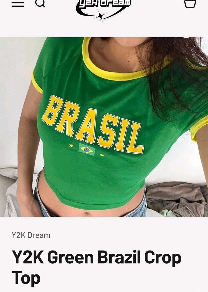 Y2K Brasil Crop Top