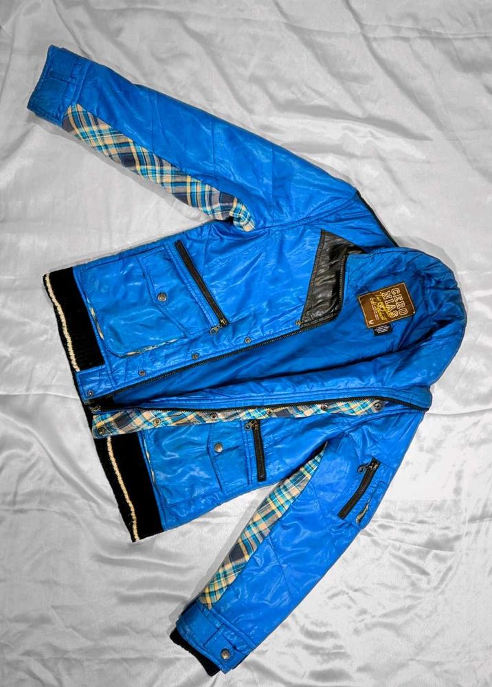 Blue Moto Jacket