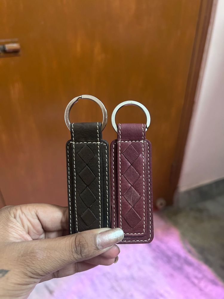 Leather Keychains (Set of 2)