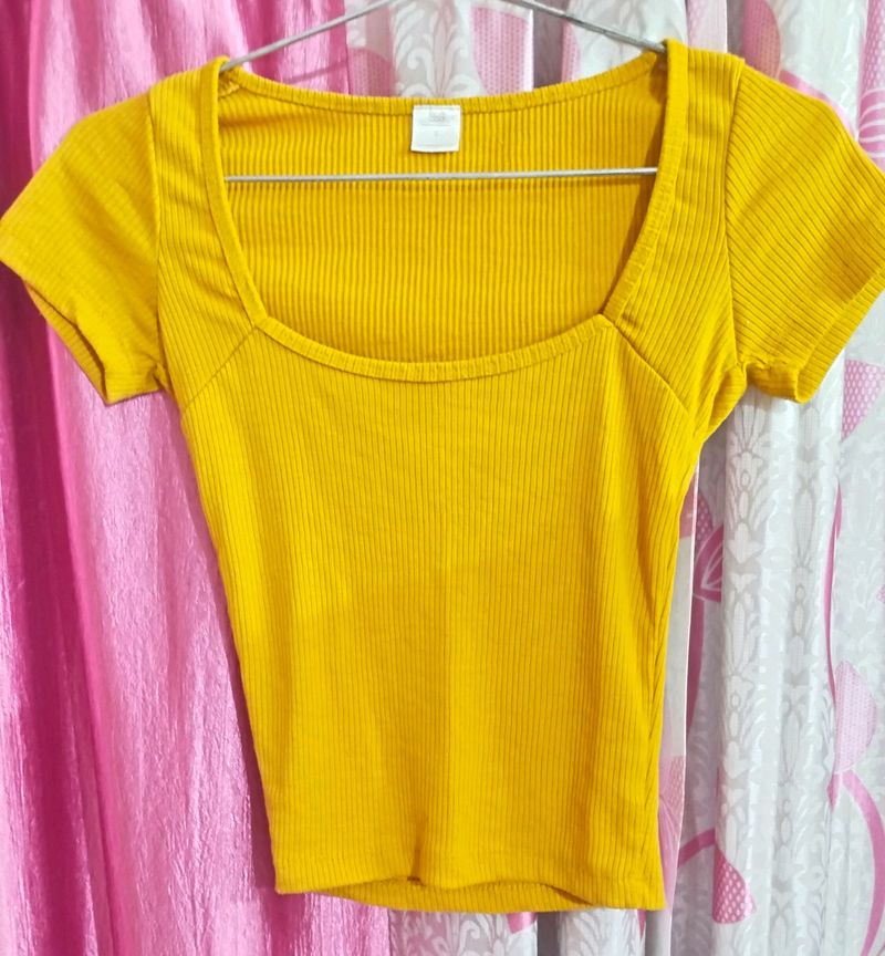 Ribbed Body Fitted Top