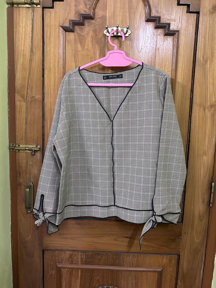 Zara Brown Top