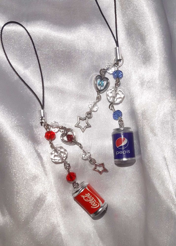 Pepsi And Coca-Cola Phone Charms