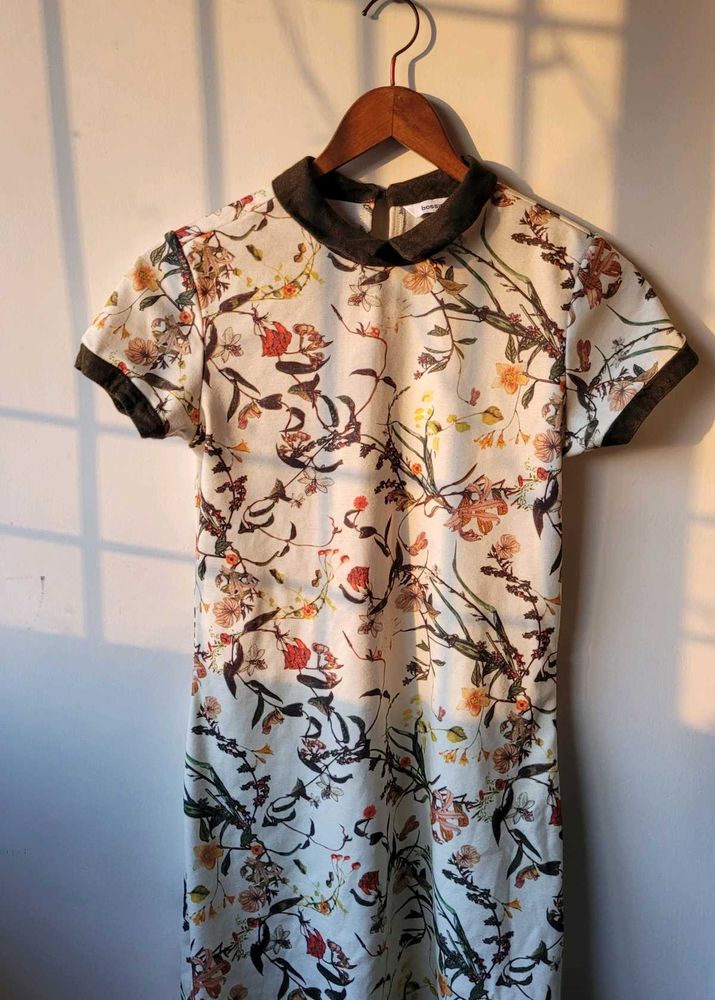 Pinteresty Collared Floral Dress (Bossini - S)