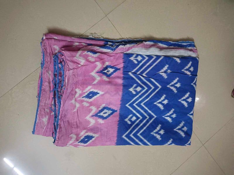 Pink &amp; Blue Patterned Scarf